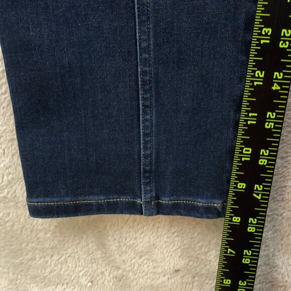 Duluth Trading Co Womens Jeans Size 16 Short Stretch Dark Wash Denim Blue Casual - Picture 3 of 13